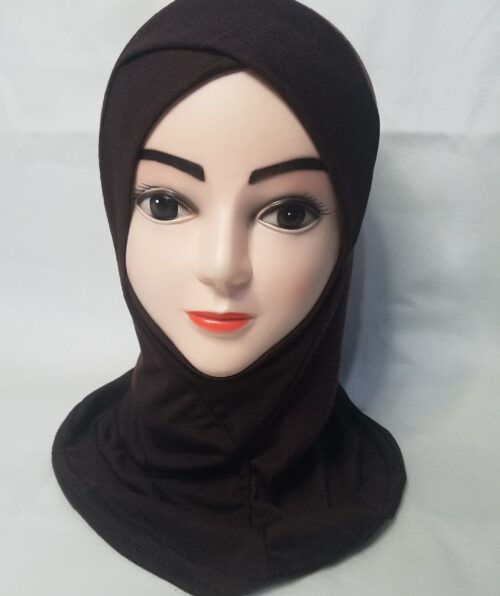 Cross Over Ninja Underscarf – Dark Brown – Front Picture