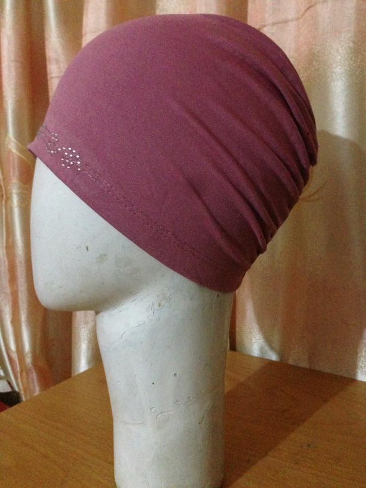 Full Cap With Stones - Rose pink - Suzain Hijabs