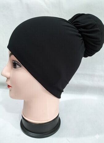 Bun Back Underscarf - Black