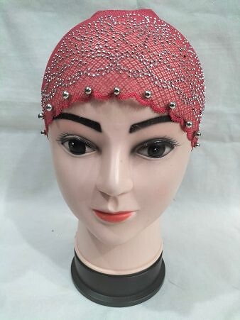 Fancy Lace Cap - Red