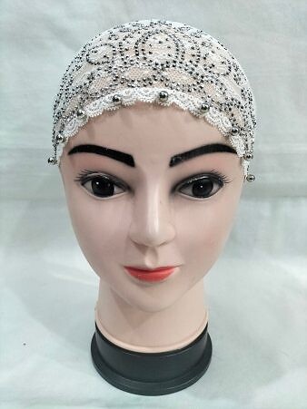 Fancy Lace Cap - White Fancy Lace Cap - White