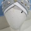 Criss Cross Pearl Full Cap - White - Front Picture