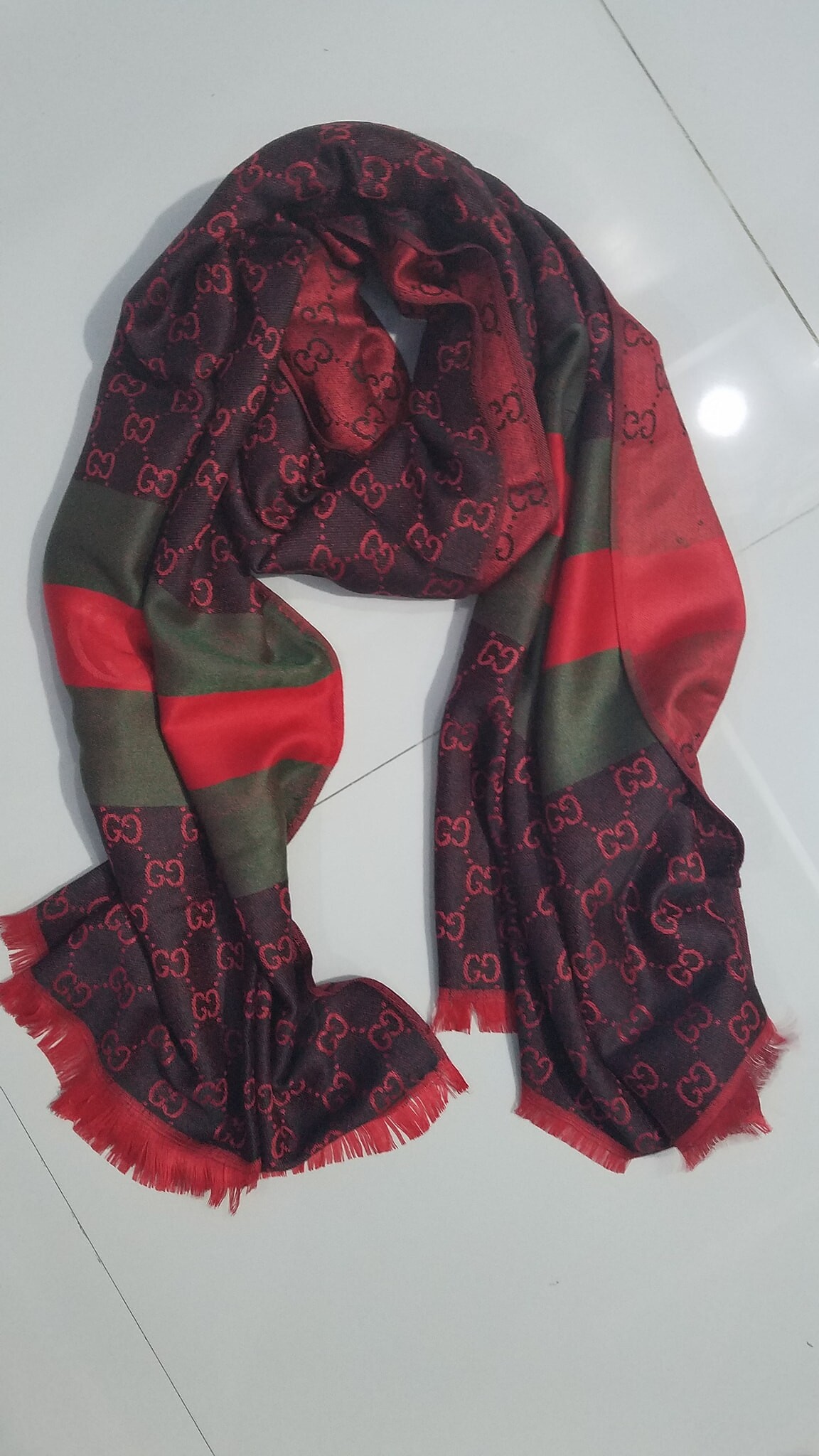 Gucci Scarf - Red - SuZain Hijabs