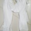 Silk Chiffon Scarf - White - Full Picture