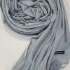 Cashmere Scarf with Pom Pom - Grey Cashmere Scarf with Pom Pom - Grey