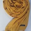 Cashmere Scarf with Pom Pom - Mustard Cashmere Scarf with Pom Pom - Mustard