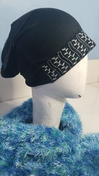 Lace Tube Underscarf - Black Lace Tube Underscarf - Black