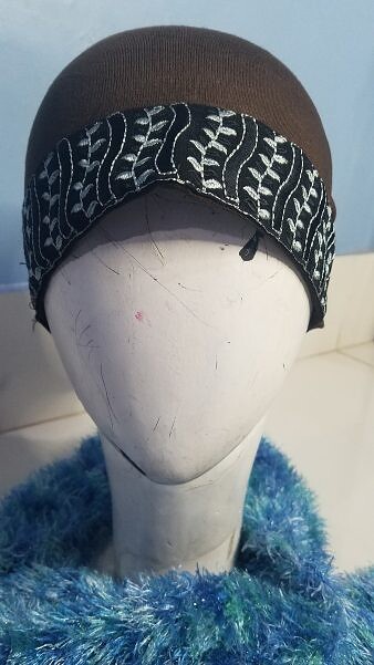 Lace Tube Underscarf - Brown Lace Tube Underscarf - Brown