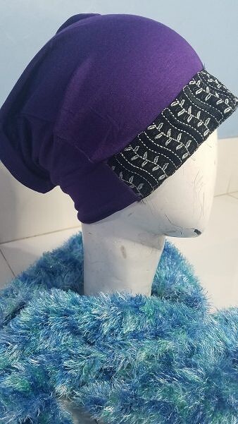 Lace Tube Underscarf - Violet