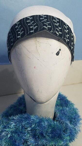 Lace Tube Underscarf - White Lace Tube Underscarf - White