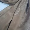 Self Printed Silk Scarf - Coffee