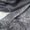 Self Printed Silk Scarf - Dark Grey Self Printed Silk Scarf - Dark Grey