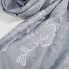 Self Printed Silk Scarf - Light Grey Self Printed Silk Scarf - Light Grey