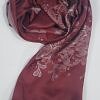 Self Printed Silk Scarf - Maroon