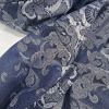 Self Printed Silk Scarf - Navy Blue Self Printed Silk Scarf - Navy Blue
