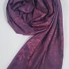 Self Printed Silk Scarf - Purple