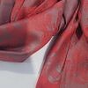Self Printed Silk Scarf - Red