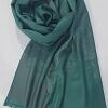 Self Printed Silk Scarf - Sea Green Self Printed Silk Scarf - Sea Green