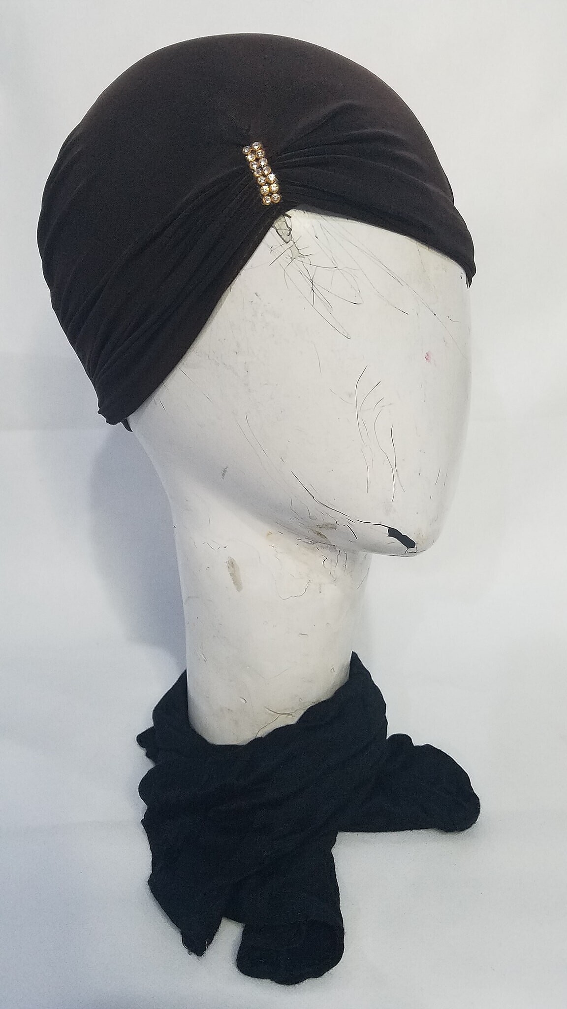 Side Parting Cap - Brown - SuZain Hijabs