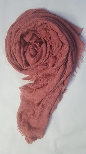 Crimps Lawn Scarf - Dull Brown