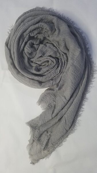 Crimps Lawn Scarf - Dull Grey