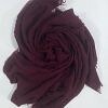 Crimps Lawn Scarf - Maroon Crimps Lawn Scarf - Maroon