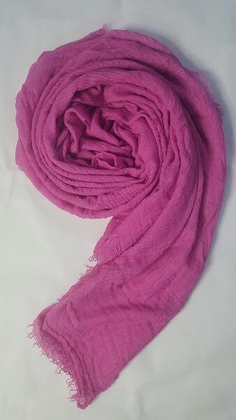 Crimps Lawn Scarf - Pink