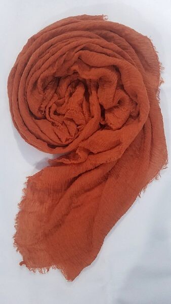 Crimps Lawn Scarf - Rust Crimps Lawn Scarf - Rust