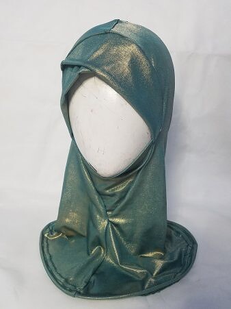 Shimmer Cross Over Ninja Underscarf – Aqua Green