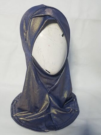 Shimmer Cross Over Ninja Underscarf – Blue Shimmer Cross Over Ninja Underscarf – Blue