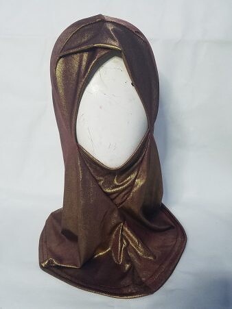 Shimmer Cross Over Ninja Underscarf – Brown Shimmer Cross Over Ninja Underscarf – Brown