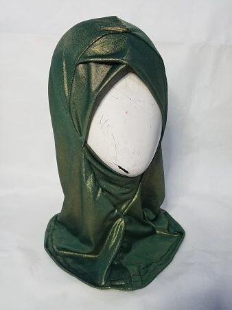 Shimmer Cross Over Ninja Underscarf – Green Shimmer Cross Over Ninja Underscarf – Green