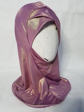 Shimmer Cross Over Ninja Underscarf – Purple