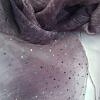 Organza with Dew Drops - Dirty Purple Organza with Dew Drops - Dirty Purple