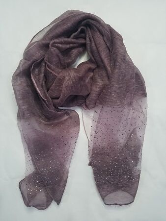 Organza with Dew Drops - Dirty Purple Organza with Dew Drops - Dirty Purple