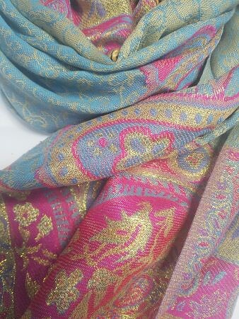 Printed Pashmina - Pistachio Green