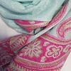 Printed Pashmina - Turquoise