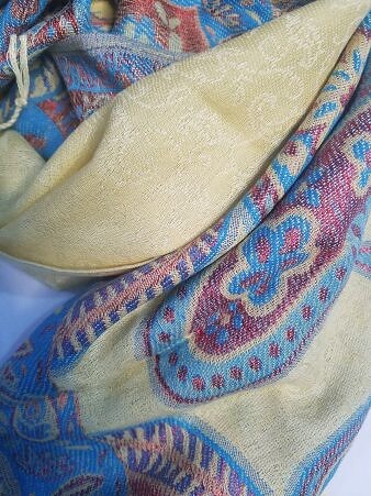 Printed Pashmina - Yellow