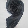 Self-Printed Shimmer Viscose Scarf - Black