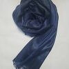 Self-Printed Shimmer Viscose Scarf - Navy Blue