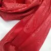 Self-Printed Shimmer Viscose Scarf - Red