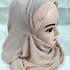 Fancy Two Loops Chiffon Instant Hijab - Nude