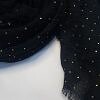 Fancy Crimps Lawn Scarf - Black Fancy Crimps Lawn Scarf - Black
