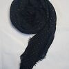 Fancy Crimps Lawn Scarf - Black Fancy Crimps Lawn Scarf - Black