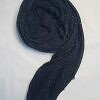 Fancy Crimps Lawn Scarf - Dark Grey