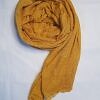 Fancy Crimps Lawn Scarf - Mustard