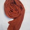 Fancy Crimps Lawn Scarf - Rust Brown Fancy Crimps Lawn Scarf - Rust Brown