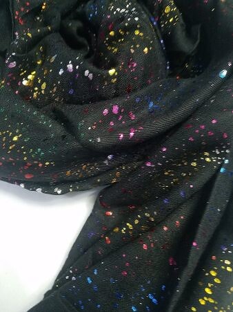 Galaxy Cotton Scarf - Black Galaxy Cotton Scarf - Black