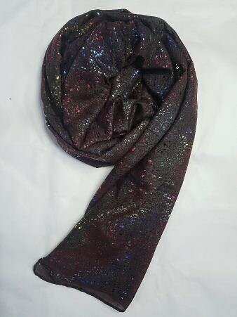 Galaxy Cotton Scarf - Brown