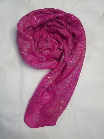Galaxy Cotton Scarf - Deep Pink